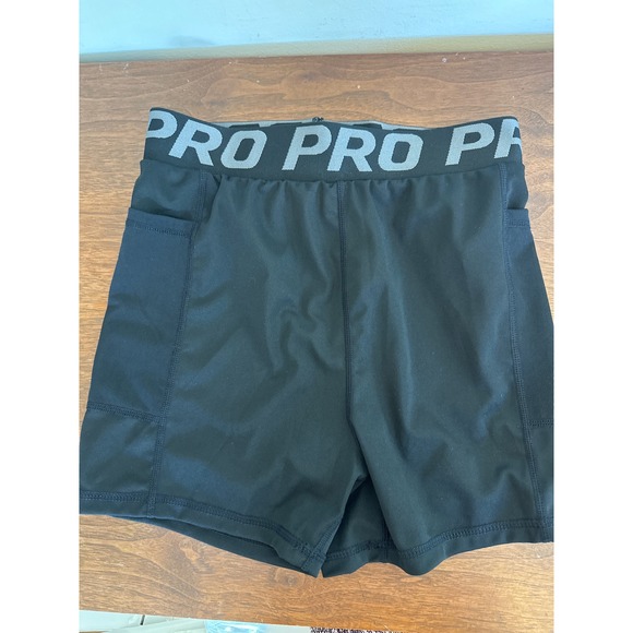 Other - Kids Black Compression Athletic Shorts with Side Pockets Size S Pro Waistband(67